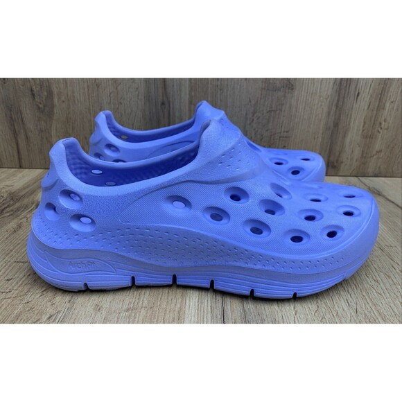 Skechers Arch Fit Go Foam Foamies Shoes Size 10 Purple Slip on 111553 - Picture 2 of 16